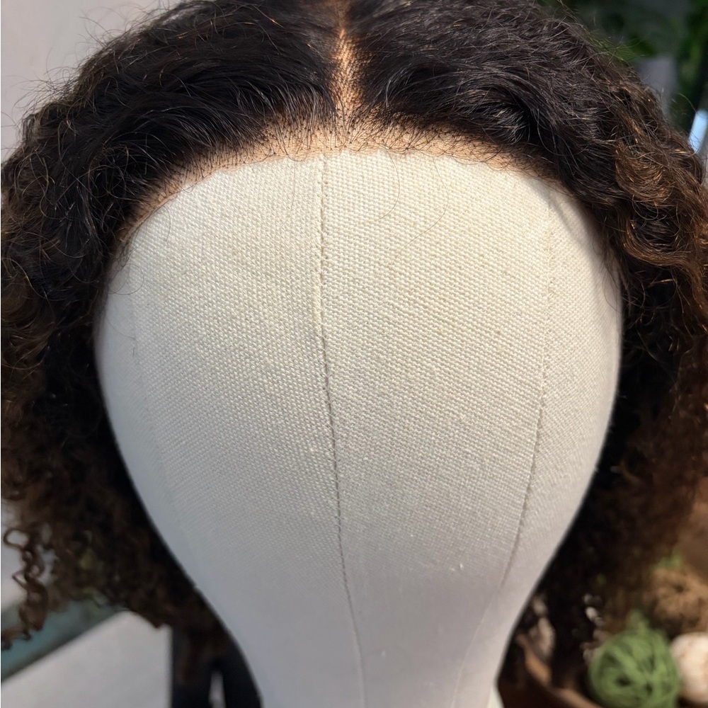UNice 7x5 Bye-Bye Slip Glueless Curly Texture Ombré 20” - Picture 2 of 13